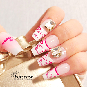 Personalizado hecho a mano lindo <span class=keywords><strong>Hello</strong></span> <span class=keywords><strong>Kitty</strong></span> prensa en las <span class=keywords><strong>uñas</strong></span> diseñador <span class=keywords><strong>de</strong></span> dibujos animados reutilizable desgaste <span class=keywords><strong>uñas</strong></span> postizas al por mayor lujo <span class=keywords><strong>3D</strong></span> ataúd <span class=keywords><strong>uñas</strong></span> postizas - Product Image 4