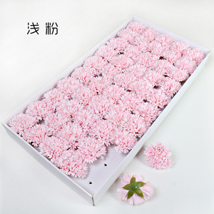 Vente en gros de <span class=keywords><strong>fleurs</strong></span> funéraires en fausse soie artificielle bon marché 8.5 cm à œillets pour les arrangements de cimetière - Product Image 3
