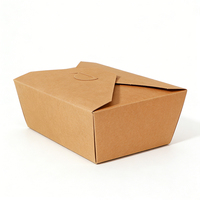 Boîtes d'emballage alimentaire à emporter personnalisées, écologiques, en carton ondulé, auto-assemblables, pour les ailes de poulet, les hamburgers, les frites
