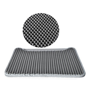 <span class=keywords><strong>Fond</strong></span> antidérapant nettoyage facile tapis de litière pour chat <span class=keywords><strong>Double</strong></span> couche étanche à l'urine tapis de piégeage tapis de litière pour chat - Product Image 1