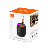 Enceinte sans fil portable 5W avec lumière RGB et subwoofer pour fêtes à domicile, intérieur et extérieur