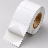 Étiquettes thermiques adhésives 100*150MM pour la logistique, les bons de livraison express, avec papier glassine jaune/blanc