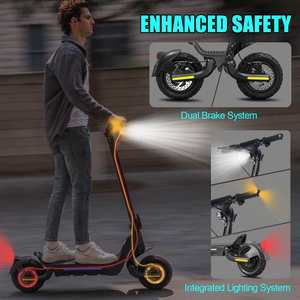 Brushless 72V 10KW 18Ah F5 Foldable Waterproof Aluminum Alloy Portable Electric <b>Scooter</b> App Control 25km/h LED Lights Disc - Product Image 2