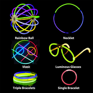 Tùy chỉnh trắng mini phát sáng trong bóng tối neon ánh sáng Stick kính vòng cổ số lượng lớn Đảng - Product Image 5