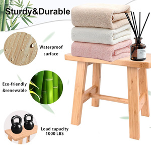 Four Directions Bamboo Saddle <b>Stool</b> B-50731 Durable Eco-Friendly <b>Bathroom</b> Furniture for Adults and Children - Product Image 1