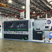 REIGNMAC Dégauchisseuse-Défonceuse 4 faces pour le travail du bois, largeur de travail 230 mm, composants moteur et engrenages neufs, 380V