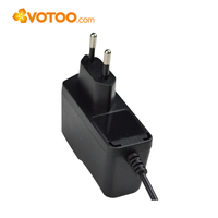 Alimentation électrique VOTOO 12V DC, adaptateur secteur EU US, 1A 12W, prise murale pour décodeur avec matériau PC ABS, garantie de 2 ans