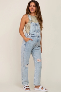 Combinaison en jean pour femmes enceintes, vêtement de maternité - Product Image 4