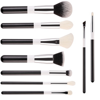 Juego de Brochas de Maquillaje de 15 Piezas con Logotipo Personalizado de Fábrica YM, Kit Sintético Básico Portátil, Marca Privada