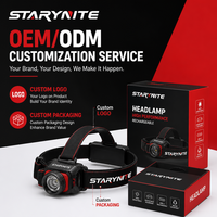 STARYNITE 2026 Nueva Linterna Frontal LED Recargable 7 en 1, Lámpara de Muñeca, Luz de Trabajo, Luz Trasera para Bicicleta, para Correr y Acampar