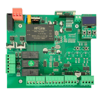 Carte de circuit imprimé pour ouvre-porte de cour DC avec écran OLED et Bluetooth – Contrôleur PCB au design moderne pour moteurs de portails battants/coulissants, idéal pour villas et parcs.