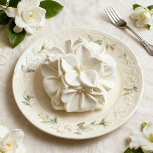 Moule en silicone pour bougie en forme de fleur, gâteau <span class=keywords><strong>mousse</strong></span>, résistant aux hautes températures, de qualité alimentaire, parfumé, blanc, écologique, pour la décoration DIY - Product Image 2