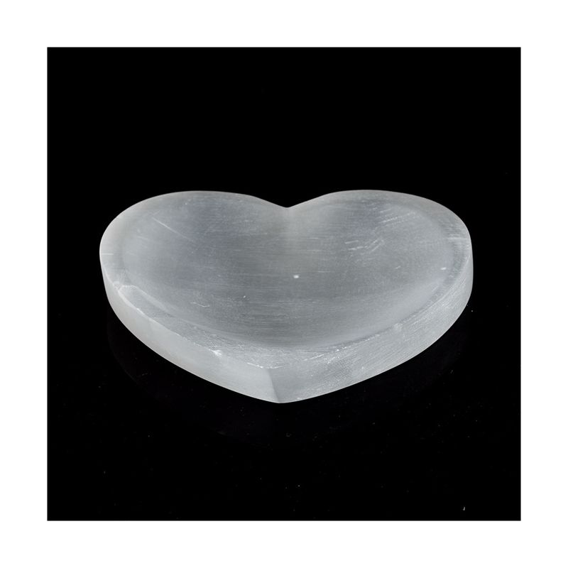 heart shape selenite bowl