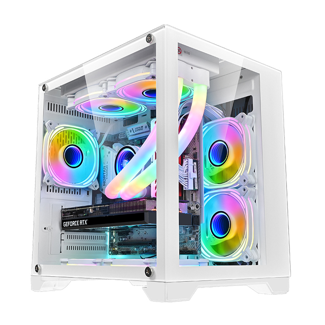 New Promotion Hot Selling Mid Tower Computer Glass case Computer Pc case