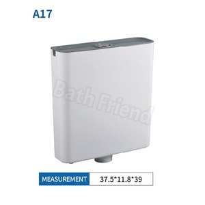 <span class=keywords><strong>Cisterna</strong></span> de Inodoro Moderna de Plástico Blanco de Doble Descarga, Montada en la Pared, Venta Directa de Fábrica, para Baño y Uso en Villas - Product Image 3