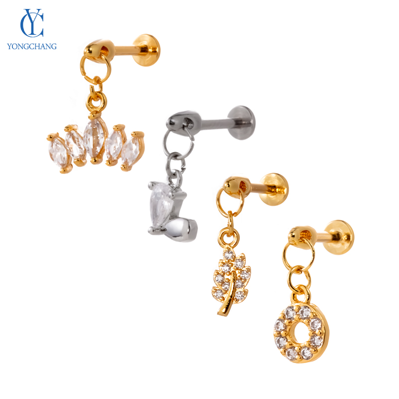 Fake Magnetic Lip Piercings Non Piercing Jewelry