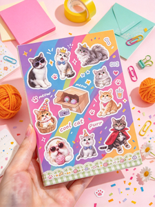 Libro di <span class=keywords><strong>Adesivi</strong></span> Riutilizzabili Personalizzato per Bambini, Libro Educativo Silenzioso, Album di Attività Fai-da-Te Impermeabile, <span class=keywords><strong>Adesivi</strong></span> OEM all'Ingrosso - Product Image 1