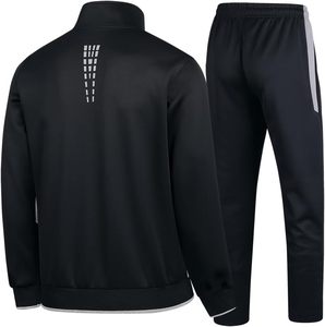 Conjunto deportivo informal para hombre, chándal de manga larga con cremallera completa y chaqueta deportiva y pantalones transpirables para correr y trotar - Product Image 2