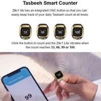 Bague de Prière Musulmane Connectée Compteur de Dhikr avec Boussole Qibla pour Hommes et Femmes Vente en Gros FEO