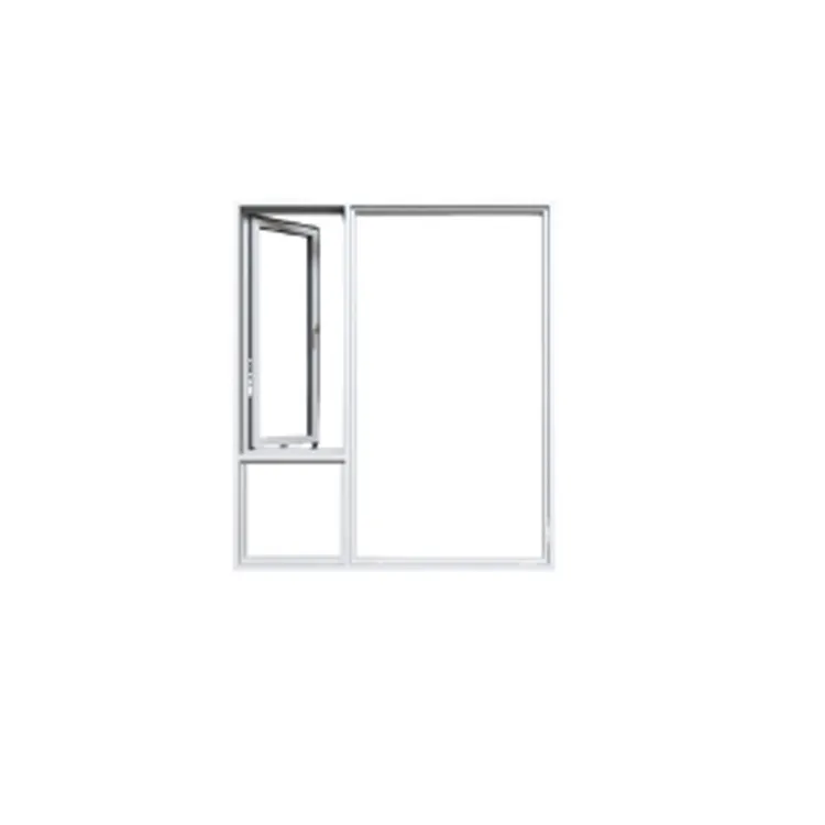 Multifunctional Cheap And High Quality PVC Casement Windows With Fly Screen
