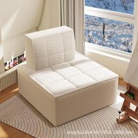 Fauteuil de sol individuel doux et confortable pour adulte, pouf nordique en laine d'agneau, mobilier de maison pour salon, chambre et bureau
