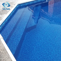 Couronne d'eau Mosaïque Logo PVC Film étanche Membrane Revêtement de piscine hors sol pour piscines extérieures creusées