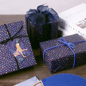 Rollo de papel de regalo de embalaje de alta calidad al por mayor 80g Lucky Leopard Fortune Gifts Bring Wealth Luck - Product Image 6