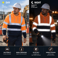 Vêtements de travail de sécurité réfléchissants de classe 3 EN20471, uniforme de travail durable, vêtements de travail haute visibilité pour l'exploitation minière, la construction, la ferme ferroviaire, sweat-shirt haute visibilité pour les travailleurs