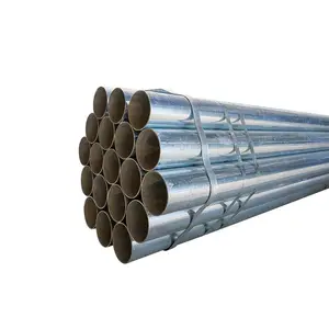 Tubo tondo cavo saldato Pre-zincato durevole da 25mm per applicazioni di ponteggi