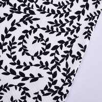 Vente en gros de tissus en soie glacée respirante tricotée sur mesure 1*1 côtes 95 polyester 5 élasthanne imprimés pour vêtements