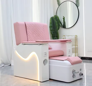 Silla de Pedicura y Manicura Eléctrica Grande con Luces LED de Colores, para el Cuidado de los Pies, con Masaje - Product Image 3