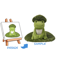 Peluche super douce personnalisée avec fermeture éclair, design brodé, doublure en nylon et en mesh