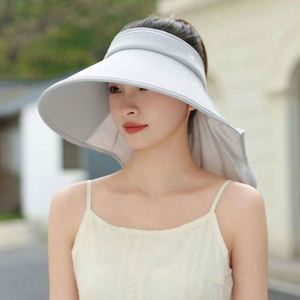 Chapeaux de soleil d'été en gros, respirants, à large bord, pour femmes, avec protection du cou - Product Image 6