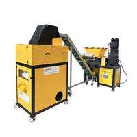 Machine de recyclage de câbles, petite, 50-80 kg/h, granulateur de câbles usagés, broyeur de fils, machine à déchiqueter, granulés de cuivre, aluminium