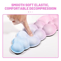 Tapis de jeu ergonomique en mousse à mémoire de forme, couleur mélangée, repose-poignet de haute qualité personnalisé pour souris de jeu, base en caoutchouc, ordinateur pour le bureau et la maison