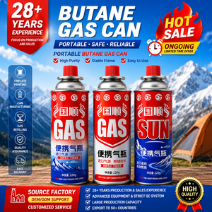 Cartucho de <span class=keywords><strong>Gas</strong></span> <span class=keywords><strong>Butano</strong></span> Portátil de 220g, de Alta Calidad, Desechable, para Cocina al Aire Libre, Estufa, <span class=keywords><strong>Calentador</strong></span> y Antorcha - Product Image 3