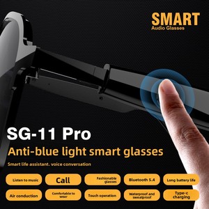 Ai Blu-ray kính thông minh cho <span class=keywords><strong>Bluetooth</strong></span> 5.4 tai nghe với pin dài cho âm thanh không dây cho <span class=keywords><strong>Bluetooth</strong></span> gọi điện thoại - Product Image 5