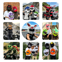 Housses de casque de moto en peluche douces et très vendues – Collection personnalisable de styles cool, mignons et amusants – Housses de casque originales et pétillantes