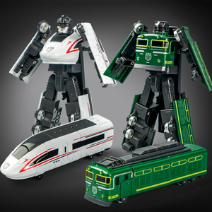 Di alta qualità Shantou lega di treno modello trasformare deformazione <span class=keywords><strong>robot</strong></span> auto giocattoli per bambini macchinina - Product Image 3