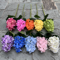 Y-H227 Vente en gros de fleurs artificielles d'hortensia paniculata, fleurs réalistes au toucher, fleurs de remplissage en soie, hortensias blancs et verts, fleurs de mariage