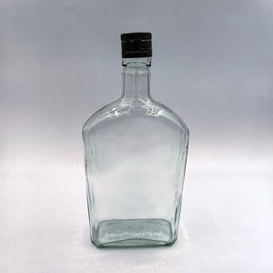 Bouteille en verre transparente vide de 750 ml (75 cl, 480 g) avec bouchon à vis pour Vodka, Whisky, Brandy, Gin, <span class=keywords><strong>Rhum</strong></span>, Tequila – <span class=keywords><strong>Prix</strong></span> usine moins cher - Product Image 2