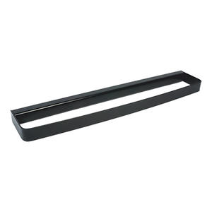 Porte-serviettes 45 cm noir longueur 49 cm hauteur 2,5 cm largeur 12,5 cm pour salle de bain - Product Image 1