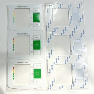 Panel de Membrana Adhesivo Personalizado OEM para Monitor de Presión Arterial, Botón de Inicio/Parada, Pantalla de Visualización, PVC, PET - Product Image 1