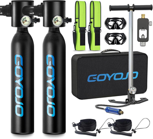 Goyojo <span class=keywords><strong>Mini</strong></span> Xách Tay Scuba Dive Hệ Thống 0.5L Nhỏ Gọn Cao-Áp Lực Bể Phổi Cho 5-10 Min Dưới Nước Cuộc Phiêu Lưu - Product Image 1