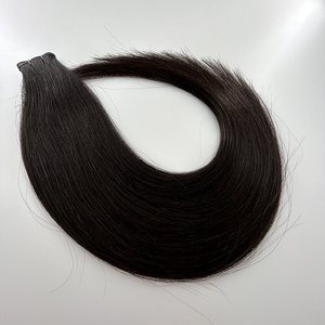 SHE Factory Extensiones de Trama Genius de Cabello Humano 100% Virgen Europeo Ruso Double Drawn Negro Natural #1B Puntas Gruesas al por Mayor - Product Image 2