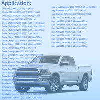 طقم حشية غطاء توقيت المحرك مناسب لسيارات كرايسلر ودودج وجيب ورام موديلات 2005-2020 بمحركات 5.7 لتر و6.1 لتر V8، رقم القطعة الأصلية 5139933AB 53021521AD