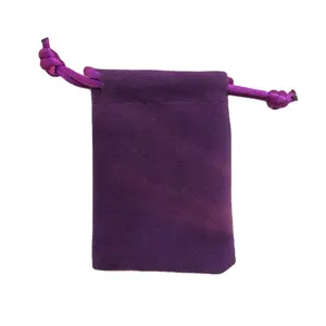Cheaper velvet drawstring pouch/velvet jewellery bag 10*15 CM velvet bag Ready to ship