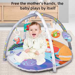 Alfombra de Juego Redonda con Diseño de Dibujos Animados <span class=keywords><strong>para</strong></span> Niños, Tapete de <span class=keywords><strong>Gimnasio</strong></span> <span class=keywords><strong>para</strong></span> Bebés, Tapete de Gateo <span class=keywords><strong>para</strong></span> Niños, Marca Zhorya - Product Image 3