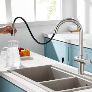 ก๊อกน้ำห้องครัวสแตนเลส 304 แบบดึงออกได้ สไตล์โมเดิร์นคลาสสิก สำหรับโรงแรม ขายตรงจากโรงงาน พร้อมฟังก์ชั่นกรองน้ำดื่ม - Product Image 2