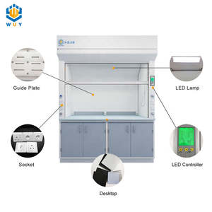 Equipo de laboratorio Armario de humos Acero Química Reactivo Gabinete de humos Campana de humos con conductos de laboratorio - Product Image 5